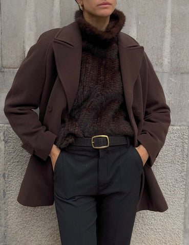 Chocolate Brown Short Coat