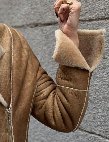 Mouton Wrap Coat