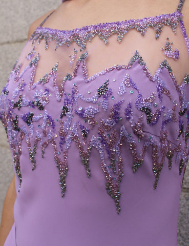 Vestido Lavanda Strass